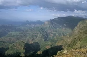 Simien National Park Collection: Mountain scenery near Sankaber, Simien Mountains National Park, UNESCO World Heritage Site