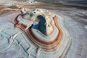 Multicoloured Sandstone Layers Print