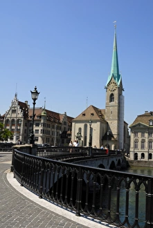 Christian Architecture Photography Prints: Munster bridge and St