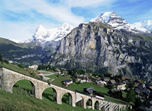 Eiger Murren Print, Bernese Oberland Landscape