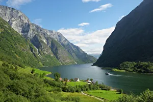 Naeroyfjorden, near Bakka, Sogn og Fjordane, UNESCO World Heritage site, Norway, Scandinavia, Europe Naeroyfjorden, near Bakka, Sogn og Fjordane, UNESCO World Heritage site, Norway, Scandinavia, Europe