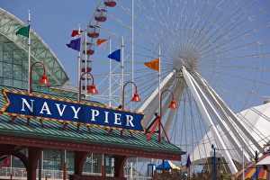 Navy Pier Ferris Wheel, Chicago Illinois, United States of America, North America Navy Pier Ferris Wheel, Chicago Illinois, United States of America, North America