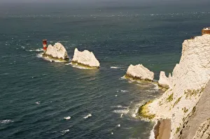The Needles and Lighthouse Print, Isle of Wight, England