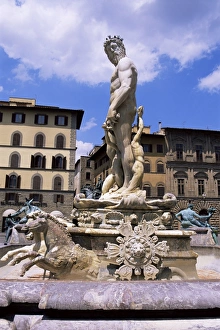 Piazza Della Signoria Italy Prints: Neptune statue