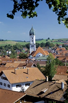 Nesselwang Village Print, Bavaria, Germany
