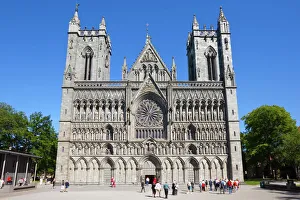 The Nidaros Cathedral, Trondheim, Sor-Trondelag, Norway, Scandinavia, Europe The Nidaros Cathedral, Trondheim, Sor-Trondelag, Norway, Scandinavia, Europe