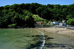 North Beach Bay, Salcombe Print - Devon Coastline