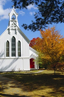 Rural Church Architecture Prints: North Conway