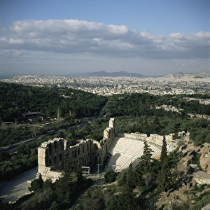 Odeon Of Herodes Atticus Prints: Odeon of Herodes Atticus 161AD