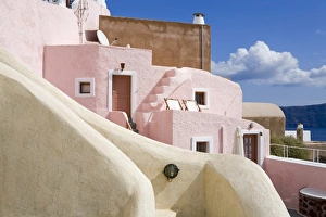 Oia village, Santorini Island, Cyclades, Greek Islands, Greece, Europe Oia village, Santorini Island, Cyclades, Greek Islands, Greece, Europe