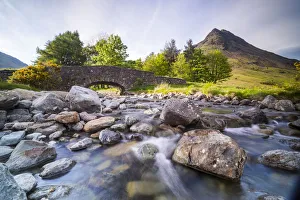Old bridge by Wastwater (Wast Water) in the Wasdale Valley, Lake District National Park Old bridge by Wastwater (Wast Water) in the Wasdale Valley, Lake District National Park