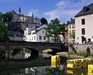 River Views In Europe Prints: Old City and river