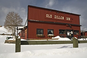 Rocky Mountains Winter Scene Prints: Old Dillon Inn