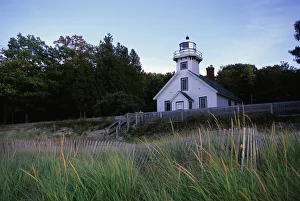 North America Landmarks USA Prints: Old Mission Lighthouse