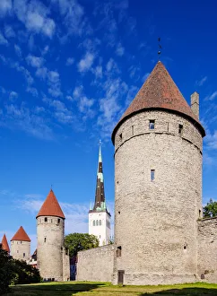 Tallinn Old Town Walls Print