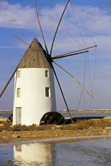 Andalucia Travel Destination Prints: Old windmill at Mar Menor