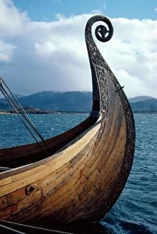 Images Dated 7th August 2008: Oseberg replica Viking ship