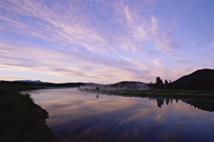 Colorful Cloud Formations Prints: Oxbow Bend at dawn