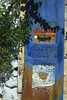 Greek Islands Architecture Prints: Painted shutter