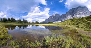 Panoramic of Grosse Scheidegg Pass and Wellhorn mountain in summer, Grindelwald Panoramic of Grosse Scheidegg Pass and Wellhorn mountain in summer, Grindelwald