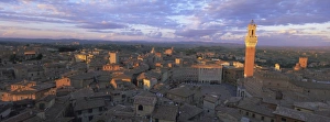 Panoramic Cityscape Photography Prints: Panoramic view over the city