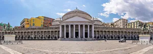 European Landmarks UNESCO Site Prints: Panoramic view of Piazza del Plebiscito