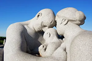 Parent and child, stone sculpture by Emanuel Vigeland, Vigeland Park, Oslo Parent and child, stone sculpture by Emanuel Vigeland, Vigeland Park, Oslo