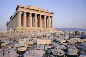 UNESCO Sites In Greece Prints: The Parthenon at sunset