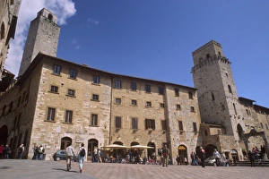 Devils Tower National Monument Prints: Piazza della Cisterna and Devils tower on right