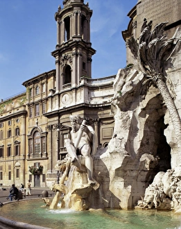 Piazza Navona Print, Rome Italy