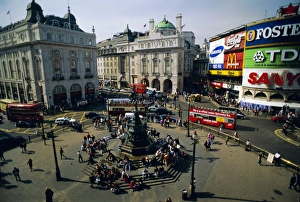 Piccadilly Circus Print, London Street Scene