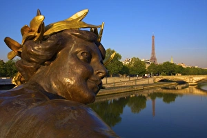 Pont Alexandre III Bridge Prints: Pont Alexandre III, with Eiffel Tower, Paris, France, Europe