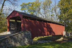 Pool Forge Covered Bridge, built in 1859, Lancaster County, Pennsylvania, United States of America Pool Forge Covered Bridge, built in 1859, Lancaster County, Pennsylvania, United States of America