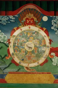 Samsara Prints: Wheel of Life Print, Tibetan Artwork