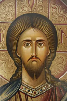 Portrait of Jesus, Jerusalem, Israel, Middle East Portrait of Jesus, Jerusalem, Israel, Middle East