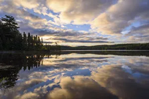 Provoking Lake at dawn, Highland Backpacking Trail, Algonquin Provincial Park, Ontario Provoking Lake at dawn, Highland Backpacking Trail, Algonquin Provincial Park, Ontario