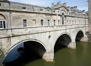 River Avon England Prints: Pulteney Bridge, architect Robert Adam