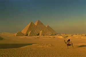 Historic Cairo Collection: The Pyramids at Giza, UNESCO World Heritage Site, Cairo, Egypt, North Africa, Africa