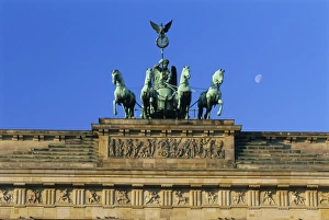 Berlin Tourist Attractions Map Prints: The Quadriga