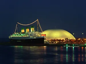 Queen Mary and Spruce Goose Dome, Long Beach, California, United States of America Queen Mary and Spruce Goose Dome, Long Beach, California, United States of America