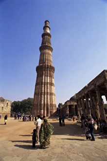 Asia Travel Guide Prints: The Qutab Minar