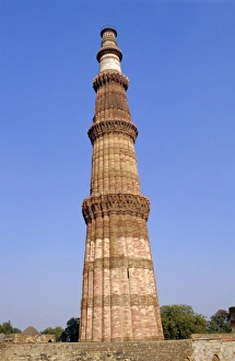 Qutb Minar Print, Old Delhi, India