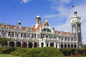 Railway Station, Central Business District, Dunedin, Otago District, South Island, New Zealand, Pacific Railway Station, Central Business District, Dunedin, Otago District, South Island, New Zealand, Pacific