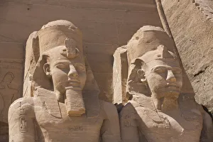 Ramses II statues, Ramses II Temple, UNESCO World Heritage Site, Abu Simbel, Nubia, Egypt Ramses II statues, Ramses II Temple, UNESCO World Heritage Site, Abu Simbel, Nubia, Egypt