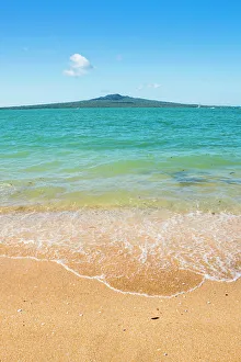 North Island Prints: Rangitoto Island Print, Auckland Harbour Scene