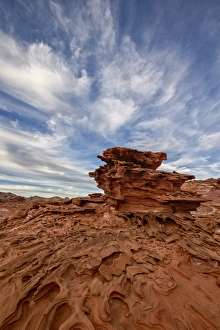 Red Rock Landscapes USA Prints: Red sandstone with three-dimensional erosion forms