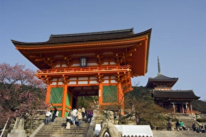 Temple Architecture Japan Prints: Red temple gate