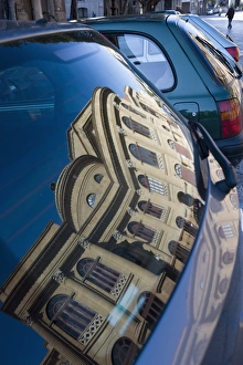 Teatro Massimo Palermo Prints: Reflection of Teatro Massimo in car