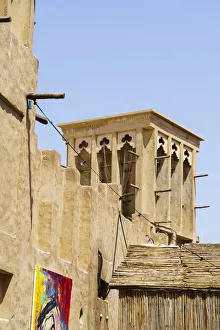 Restored traditional houses in Al Fahidi Historic Neighbourhood, Bur Dubai, Dubai Restored traditional houses in Al Fahidi Historic Neighbourhood, Bur Dubai, Dubai