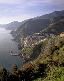 Cinque Terre Scenic Views Prints: Riomaggiore